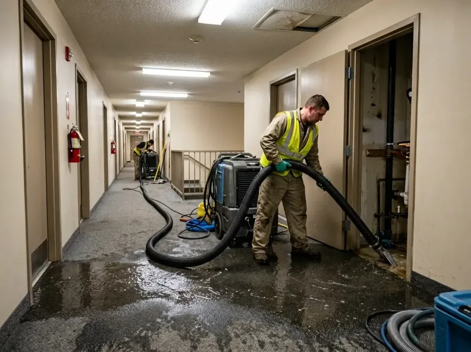 multi-unit-apartment-hallway-f-005 — frequently asked questions, Emergency Burst Pipe Water Extraction & Removal in Raynham…